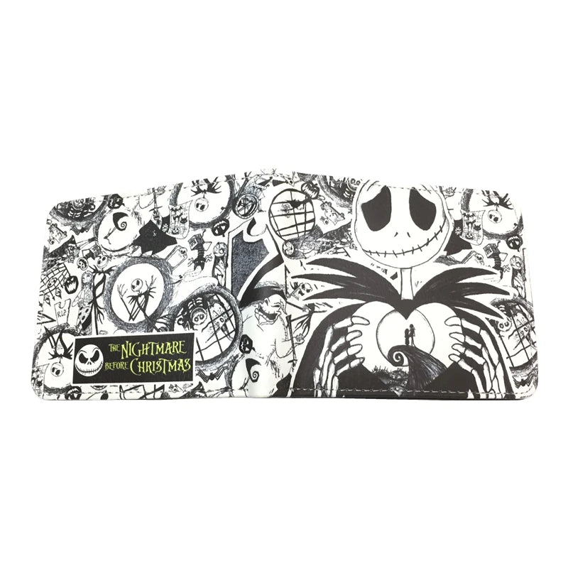 New Arrival The Nightmare Before Christmas PU Leather Wallet Credict Card Holder Purse with Coin Pocket