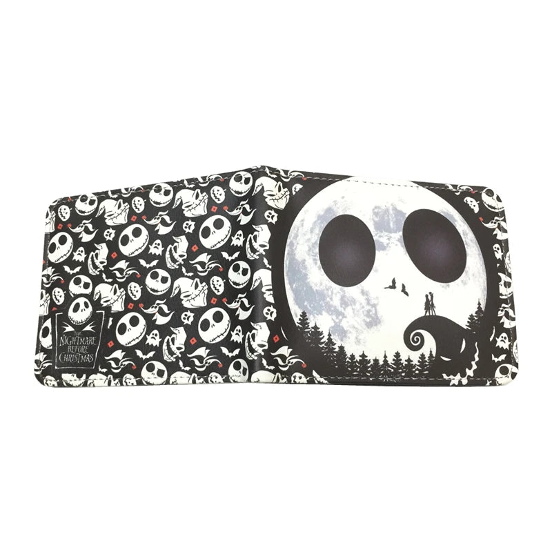 New Arrival The Nightmare Before Christmas PU Leather Wallet Credict Card Holder Purse with Coin Pocket