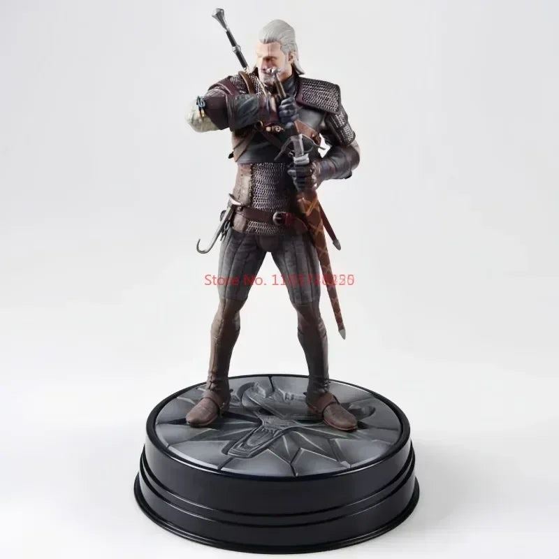 New Arrived 24cmthe Witcher 3 Wild Hunt Geralt Of Rivia Action Figure Toy Game Figurine Pvc Collection Desktop Model Decor Gifts