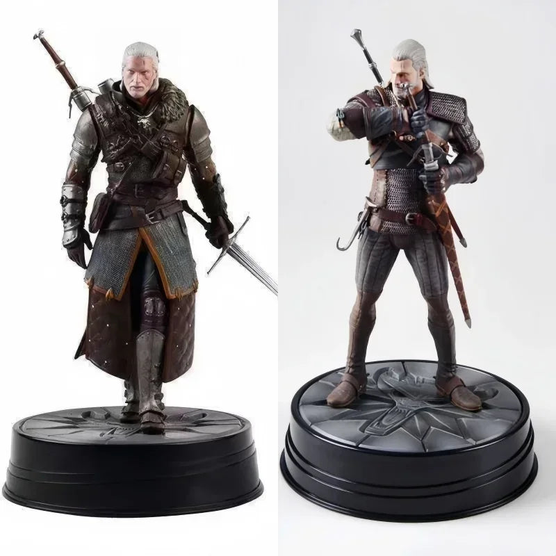 New Arrived 24cmthe Witcher 3 Wild Hunt Geralt Of Rivia Action Figure Toy Game Figurine Pvc Collection Desktop Model Decor Gifts