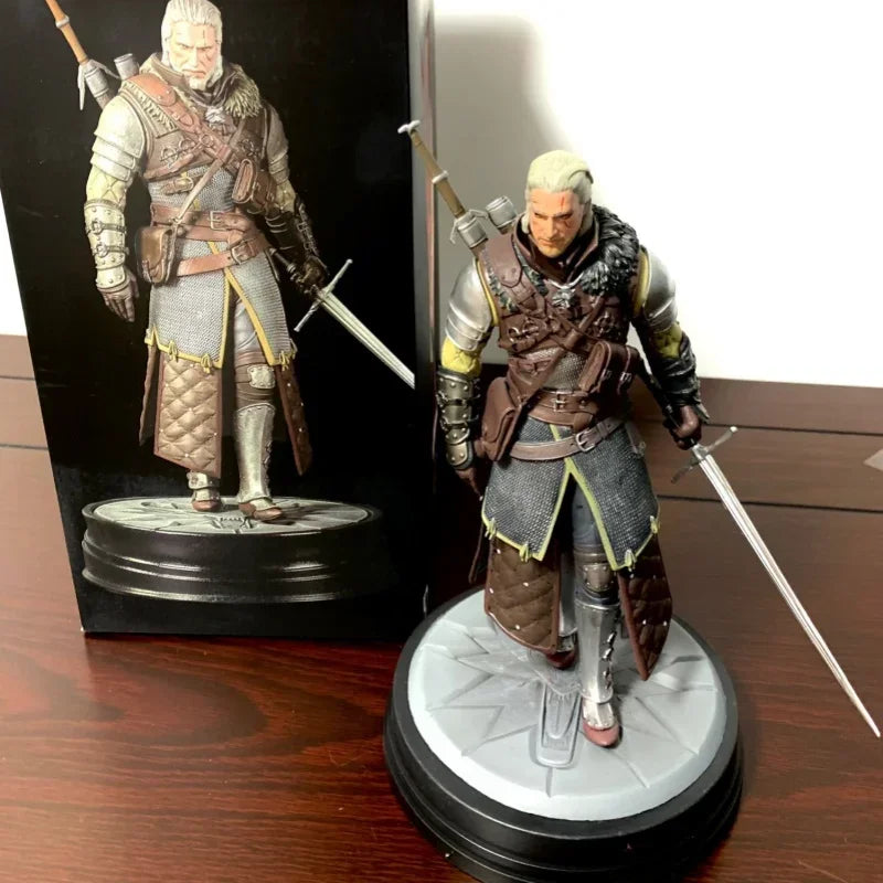 New Arrived 24cmthe Witcher 3 Wild Hunt Geralt Of Rivia Action Figure Toy Game Figurine Pvc Collection Desktop Model Decor Gifts