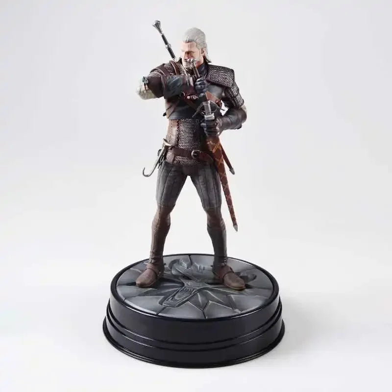 New Arrived 24cmthe Witcher 3 Wild Hunt Geralt Of Rivia Action Figure Toy Game Figurine Pvc Collection Desktop Model Decor Gifts