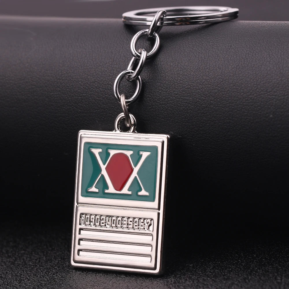 New game keychain HUNTER x HUNTER keychain GON FREECSS license pendant keychain fashion car Chaveiro keychain men