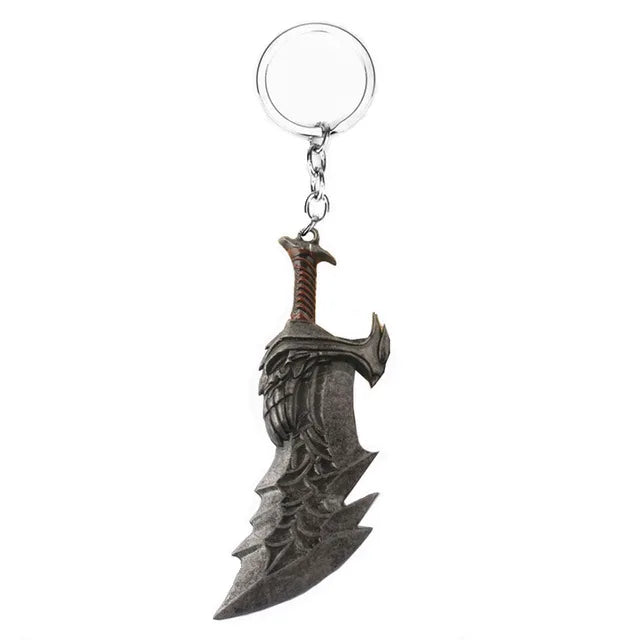 New God of War 4 Kratos Sword Keychain Pendant Keyring Jewelry Men And Women Car key chain Accessories