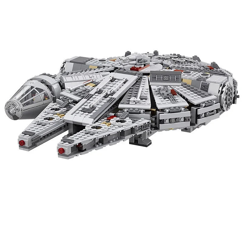 New Spaceship Bricks Stars Fighter Space For Millennium  Set Falcon Ship 75105 Model Building Blocks Kit Toys For Children