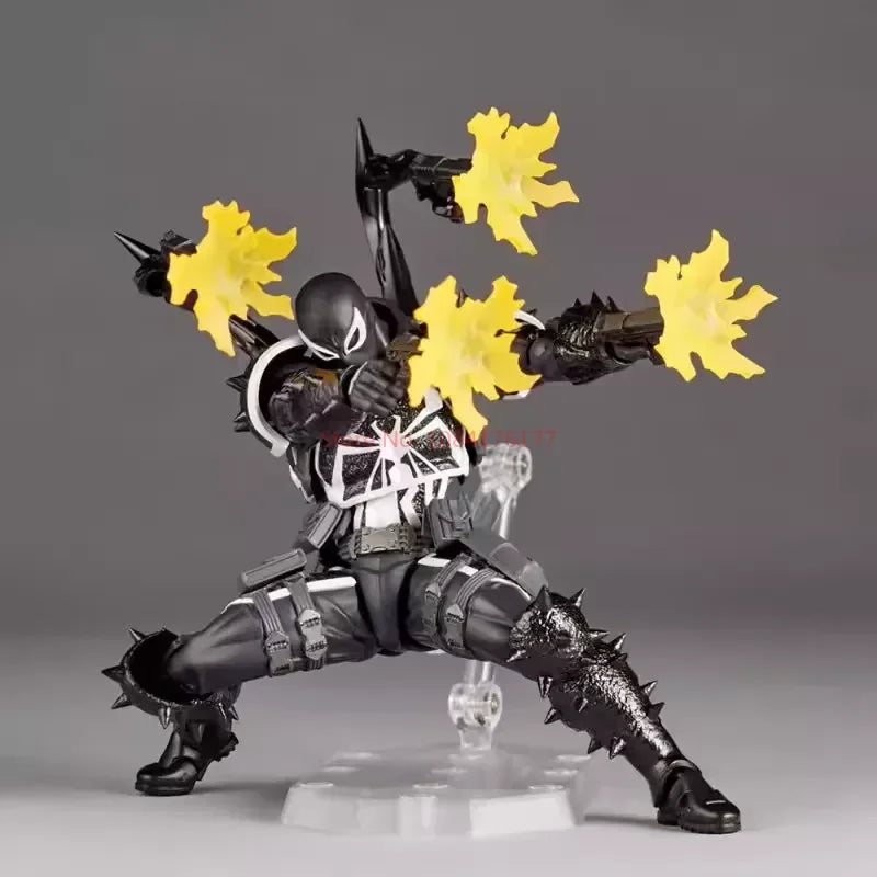 New Venom Revoltech Amazing Yamaguchi Figures Agent Venom Anime Figure Model Collection Eugene Thompson Revoltech Figure Gift