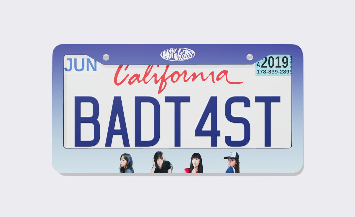 New Jeans Kpop License Plate Frame
