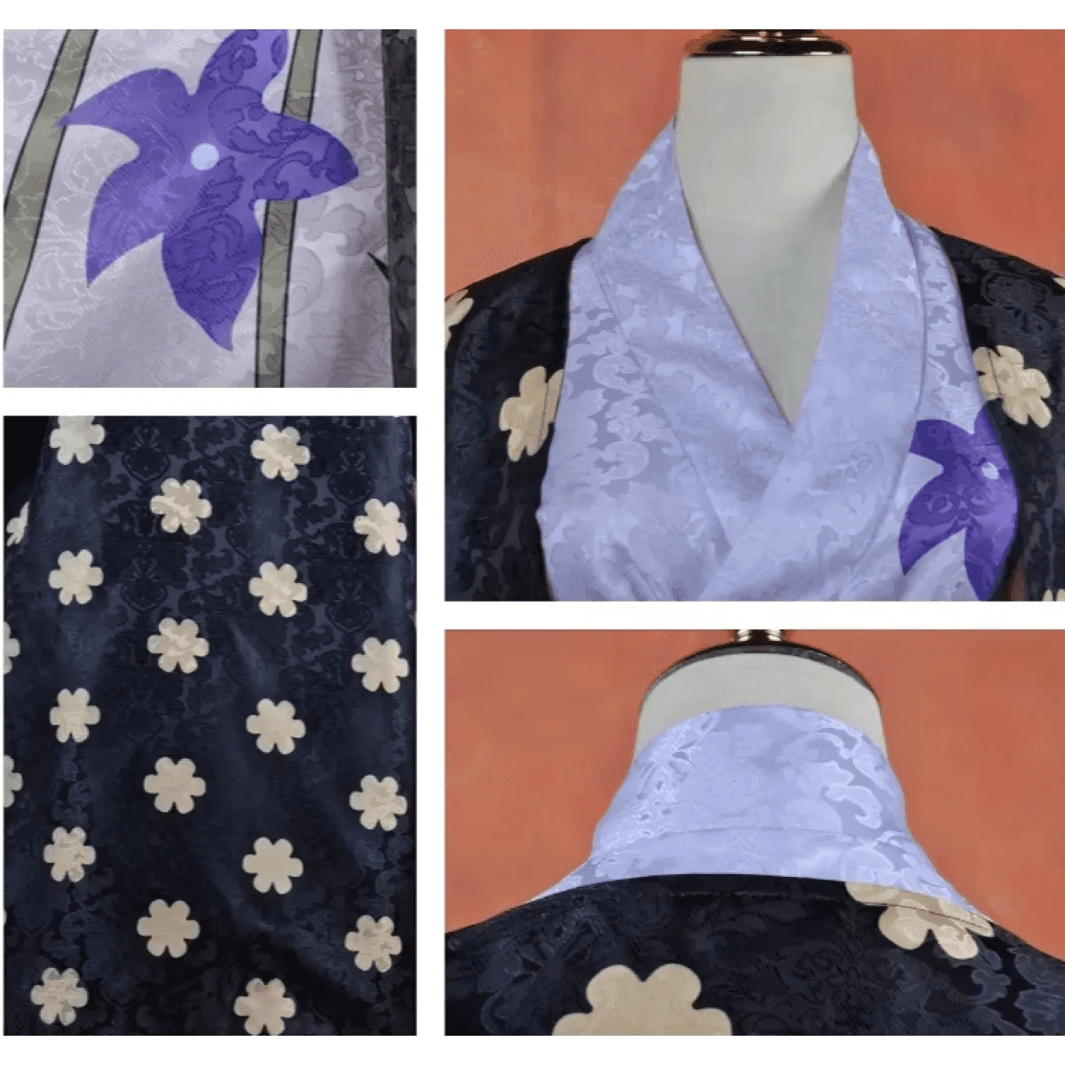 Nico Robin Miss All-Sunday Kimono Costume – One Piece Cosplay - S / Wig Only(one size)