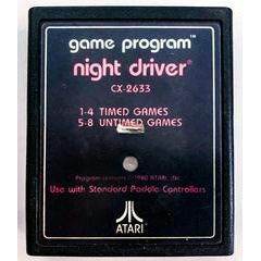 Night Driver - Atari 2600 - Text Label - Game Only