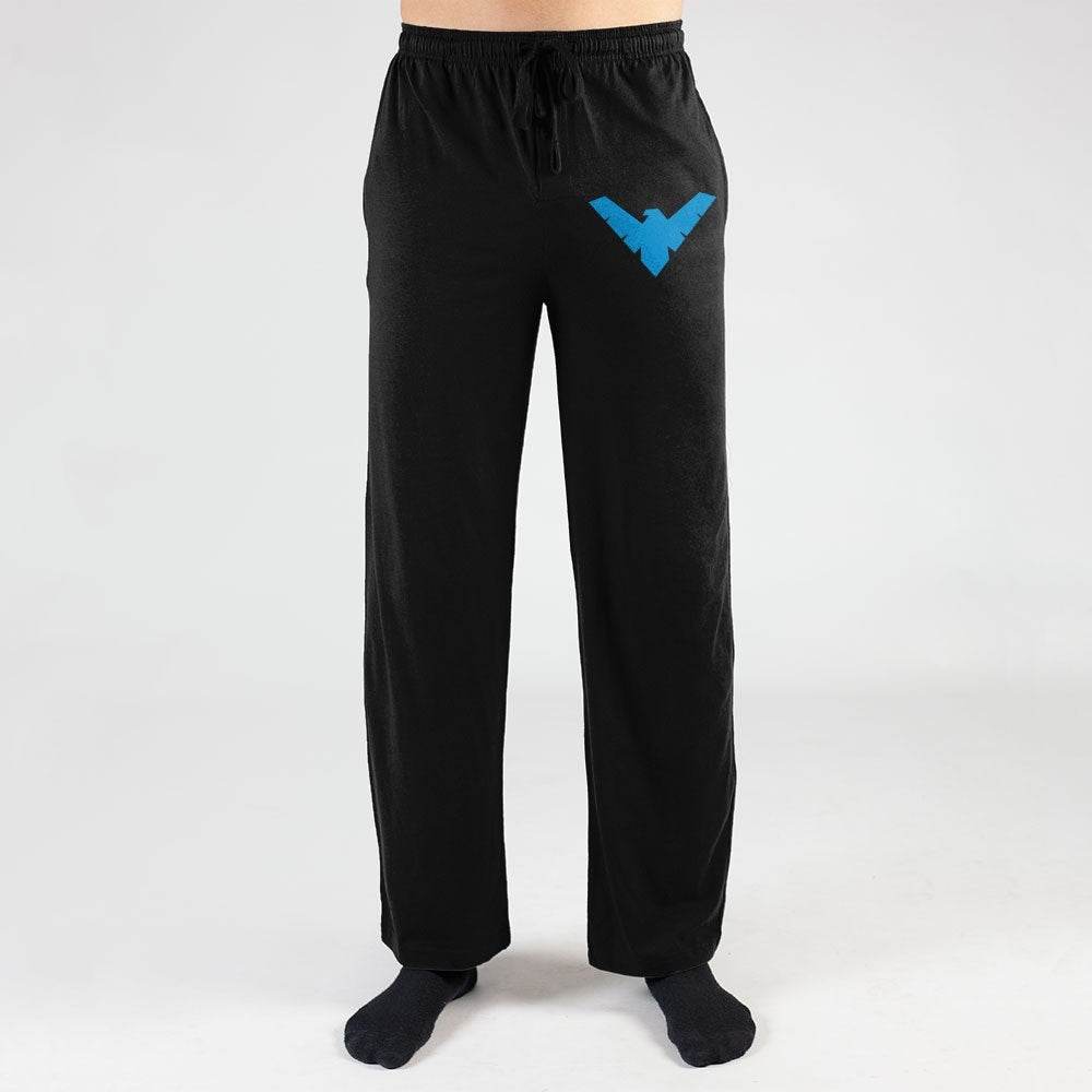 Batman Nightwing Logo DC Comics Pajama Sleep Pants - S