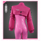 Nikki Alice Cosplay Costume – Pink Bodysuit, Jacket, Wig & Ears Set - Costume Only / S