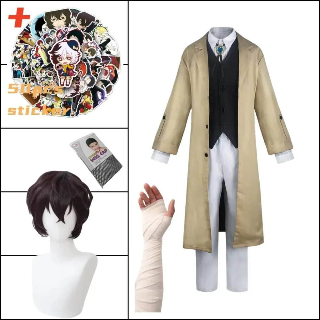 Bungo Stray Dogs Cosplay Nikolai Gogol Suit - A6 / S / Nearest Warehouse