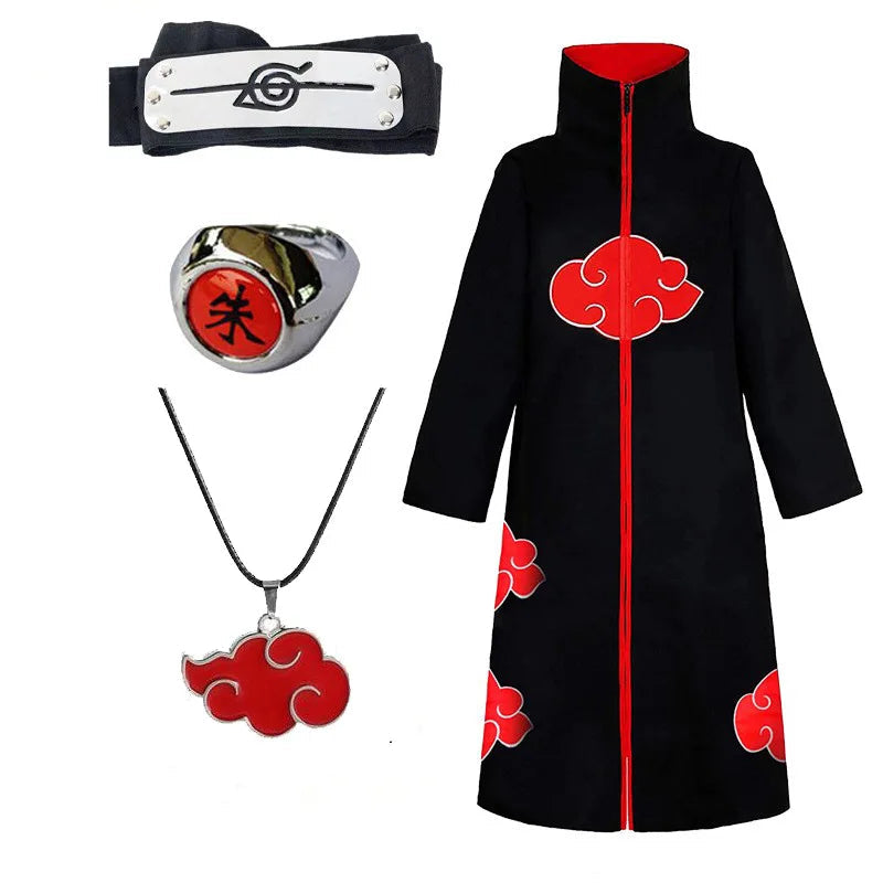 Ninja Hokage cosplay costume Uchiha Itachi Akira organization fourth generation cloak