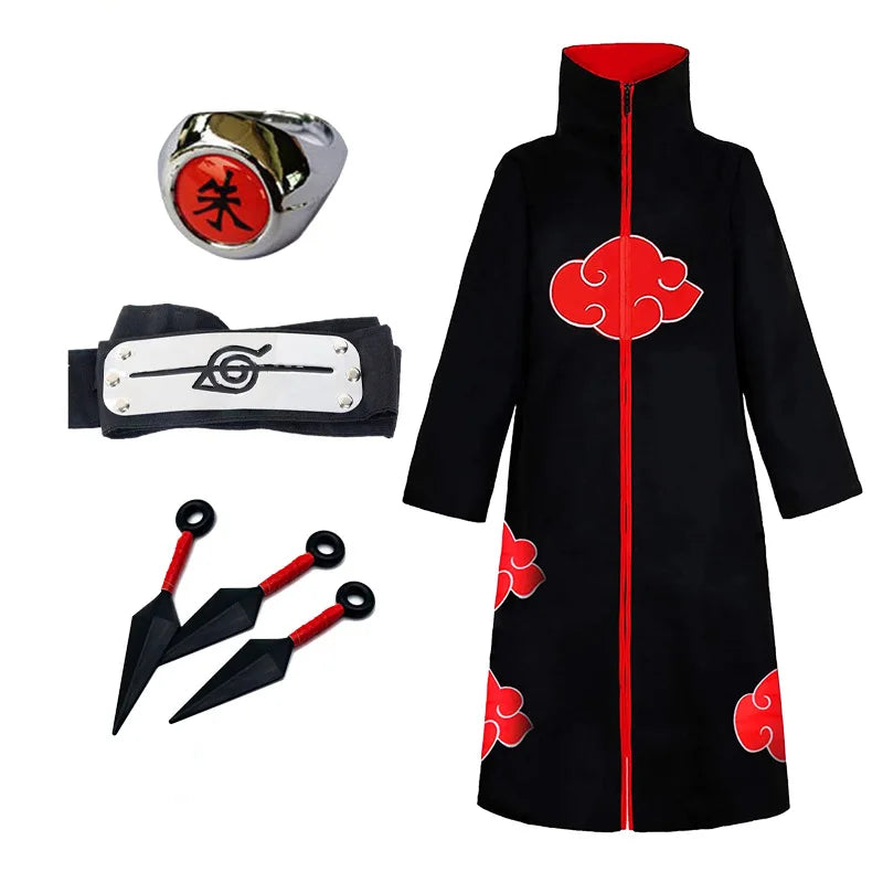 Ninja Hokage cosplay costume Uchiha Itachi Akira organization fourth generation cloak