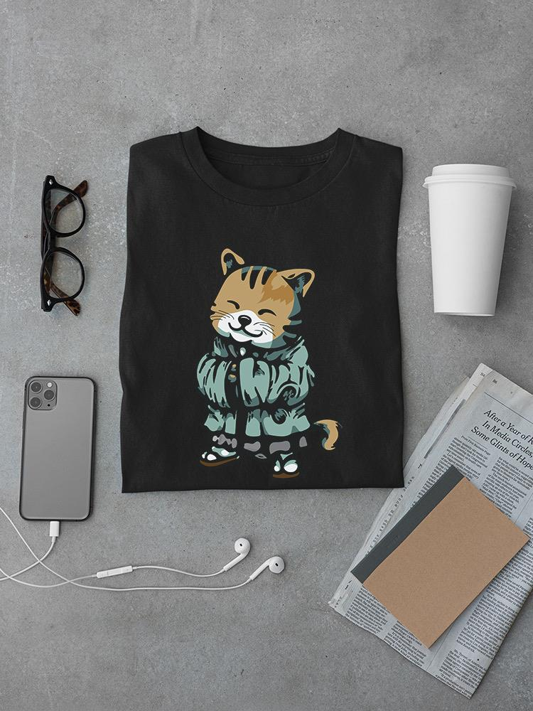 Ninja Kitten T-shirt -SmartPrintsInk Designs