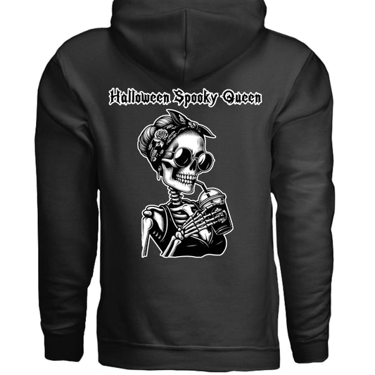 Grave Digs Halloween Spooky Queen 10 Unisex Hoodie - BLACK / XS
