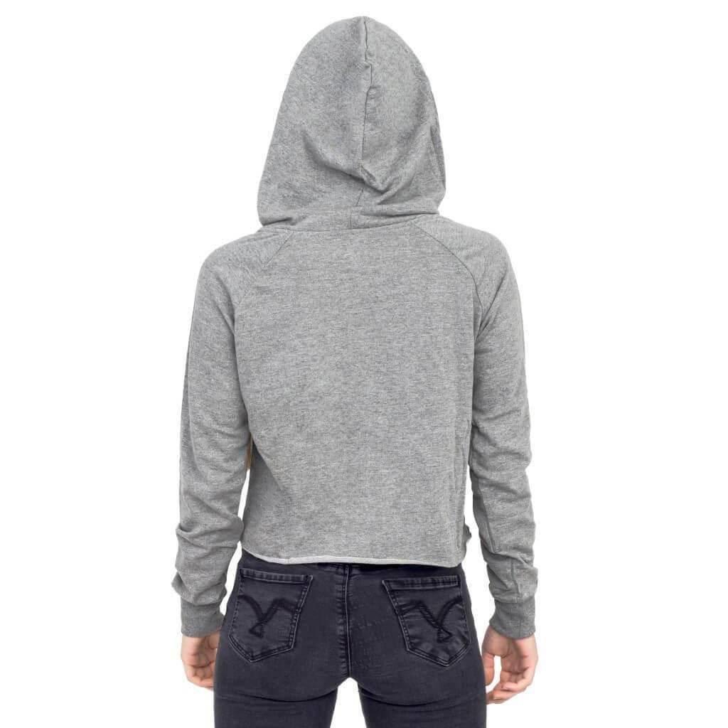 Nintendo Mario #1 Ladies Raw Edge Cropped Sweatshirt Hoodie - S