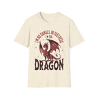 No Damsel In Distress Dragon Feminism Shirt - Natural / S