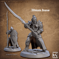 Noble Alfar Knight: Sculpt C (Male High Elf Soldier) - No Helmet / Two-Handed Greatblade