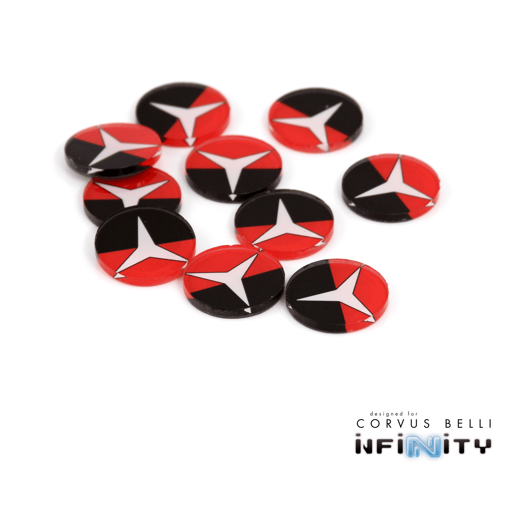 Full Color Infinity Faction Markers, 25mm (Bag of 10) - Nomad / 25mm