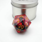 Nosferatu's Eye - Giant D20 Moving Eye DnD Dice | Acrylic RPG Gaming Dice - 50mm Super Chonk
