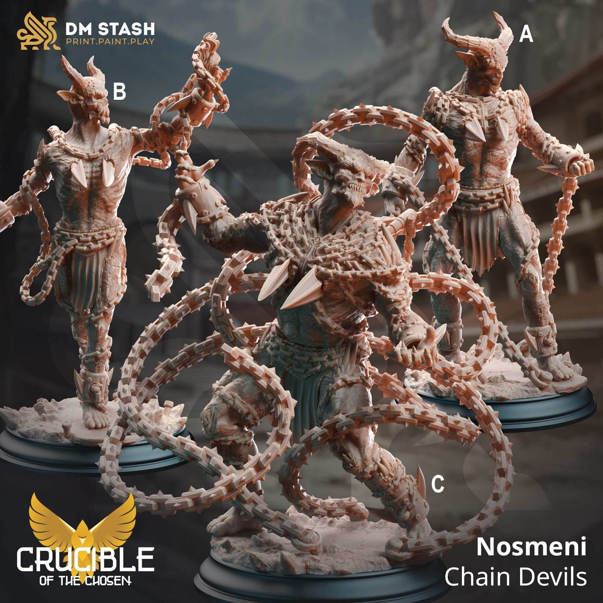 Nosmeni Chain Devils (Demon Warriors) - 32mm Scale / A - Major