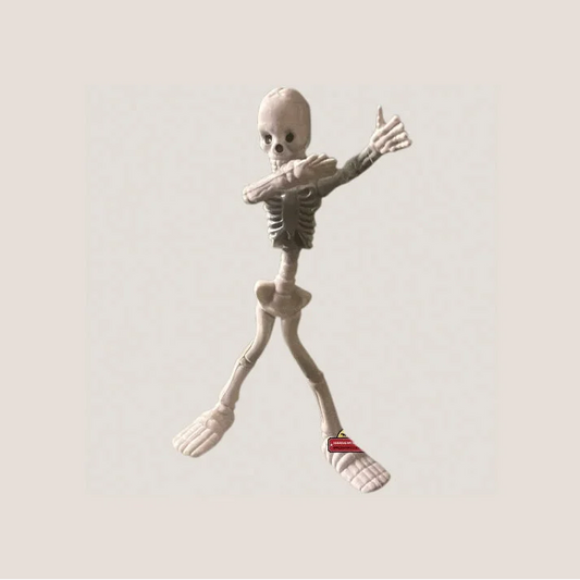 Vintage I Spy Bendable Skeleton Figure — NOS 1980s Poseable Toy