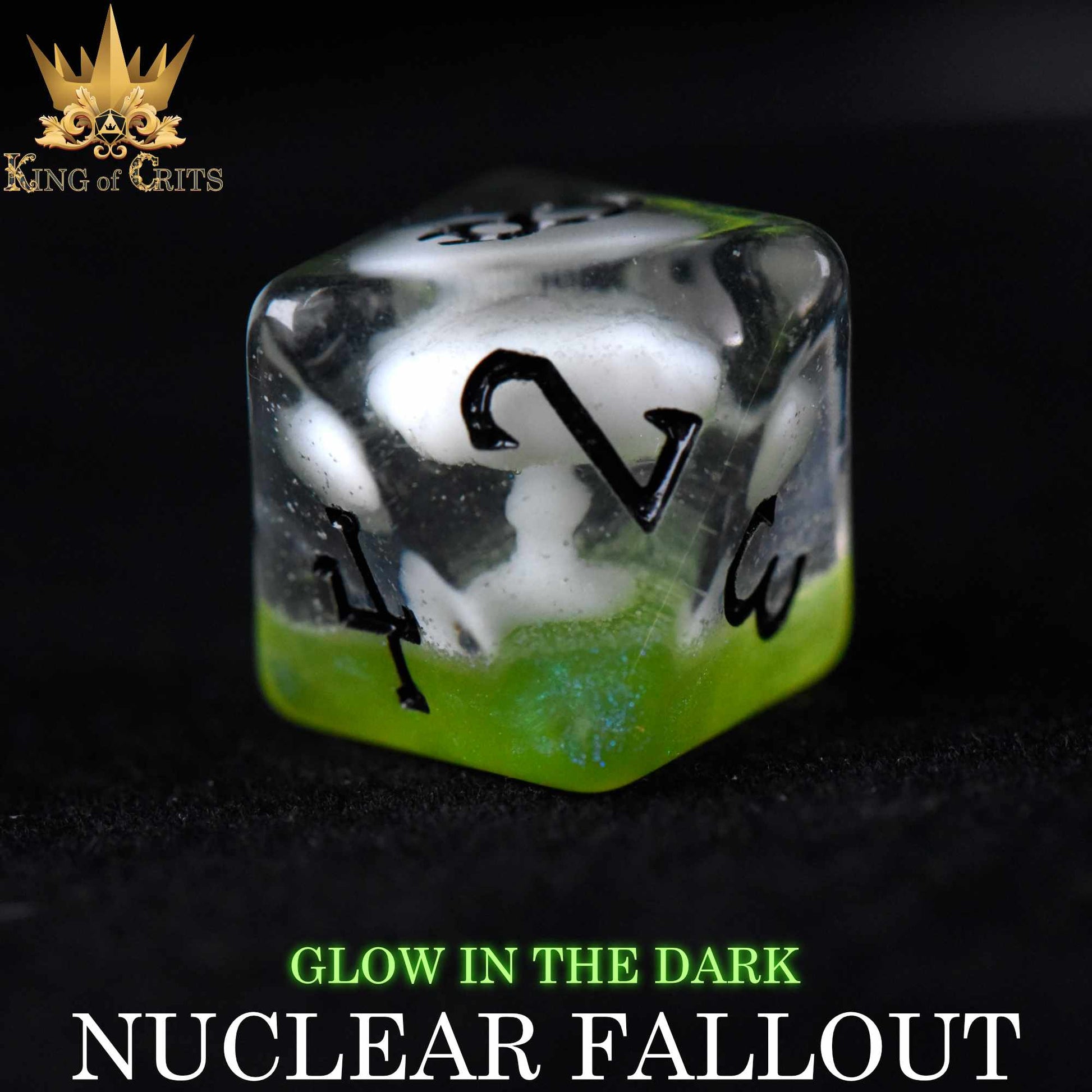 Nuclear Fallout 11 Dice Set (Glow)