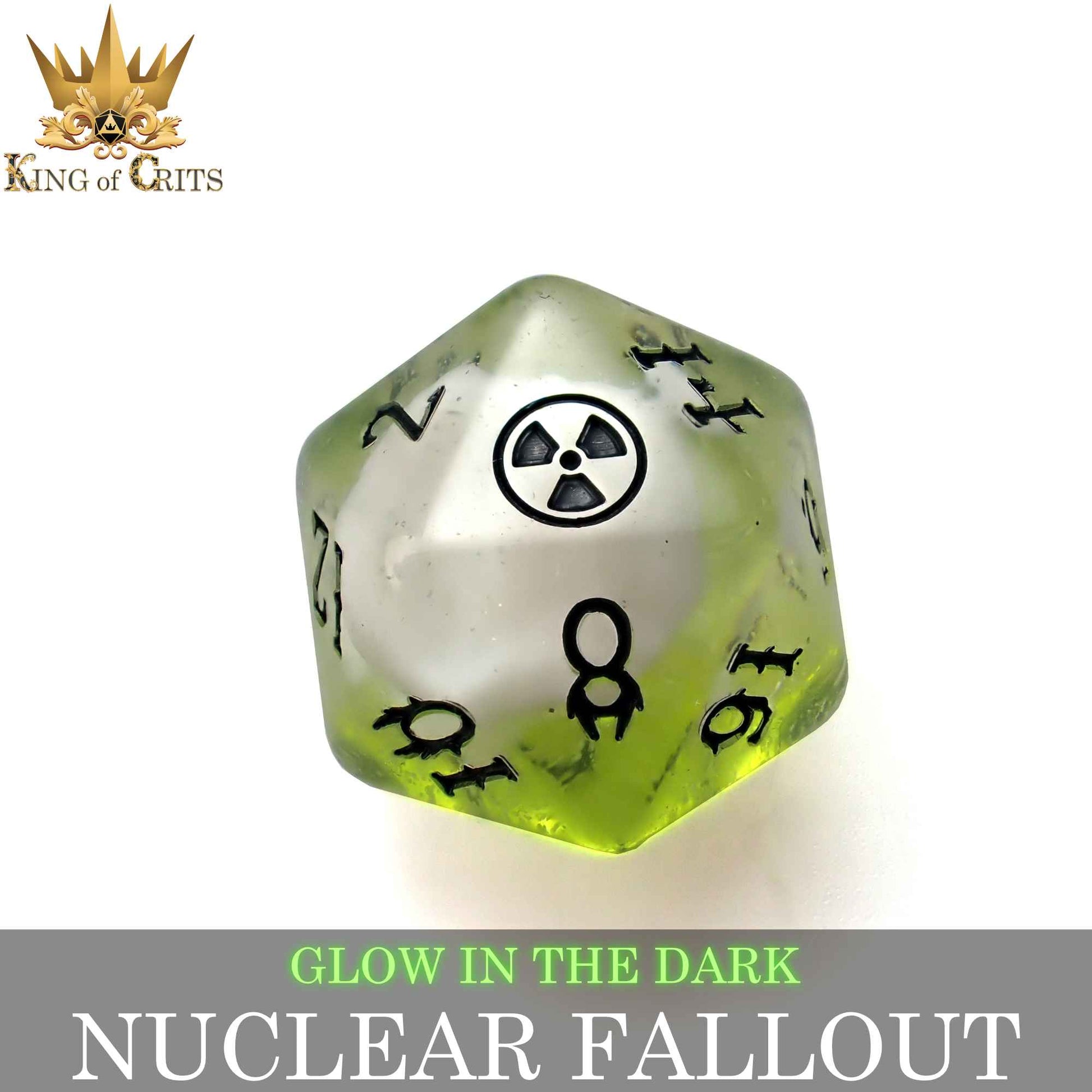 Nuclear Fallout 11 Dice Set (Glow)