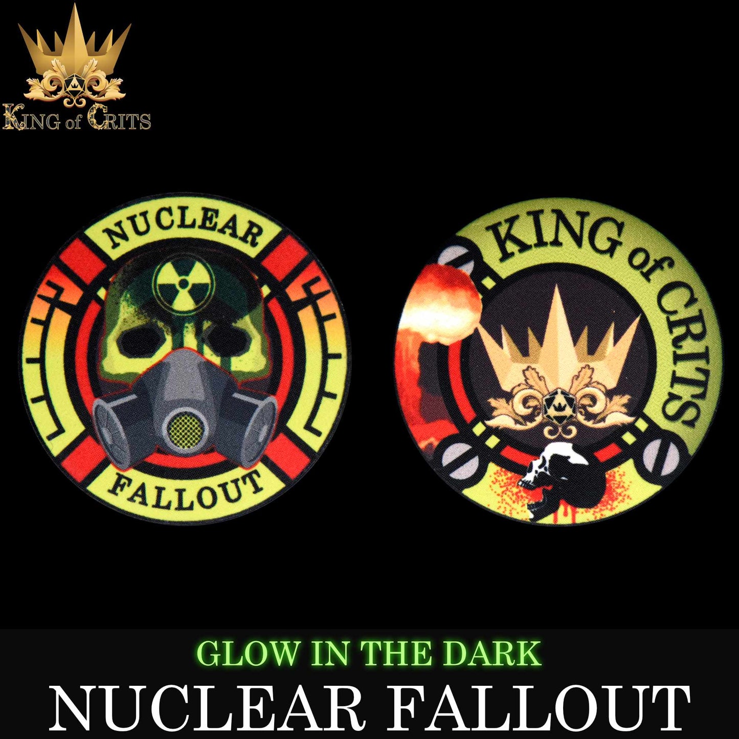 Nuclear Fallout 11 Dice Set (Glow)