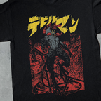 90'S Devilman Anime Black T-Shirt