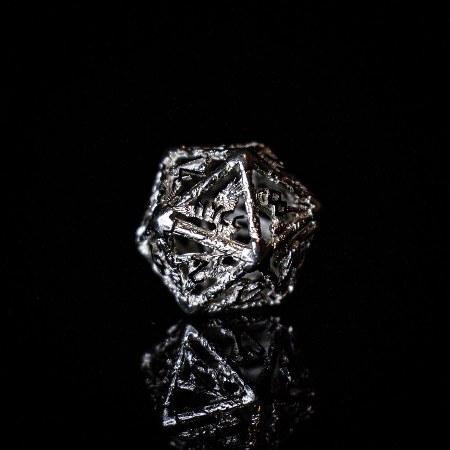 NYCC Exclusive Sterling Silver Dice Set - Black