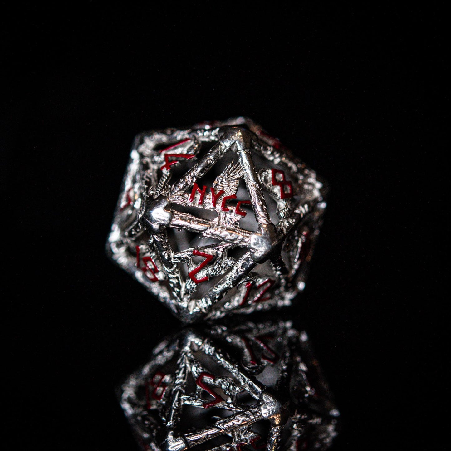 NYCC Exclusive Sterling Silver Dice Set - Red