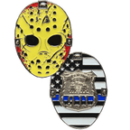 EL11-006 New York City Police Officer Jason Voorhees Challenge Coin Friday the 13th Movie Poster NYPD - 