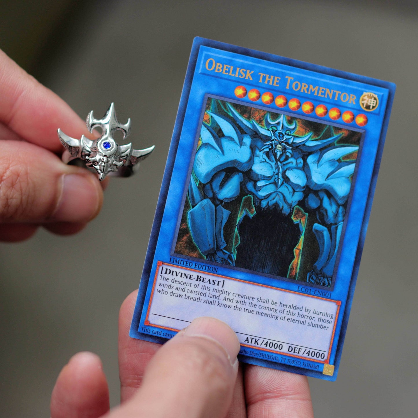 Yu-Gi-Oh!™ Obelisk The Tormentor Ring - Black / 7