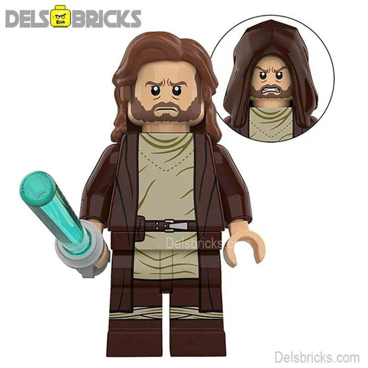 Obi Wan Kenobi with long hair Lego Star Wars Minifigures custom Toys - 