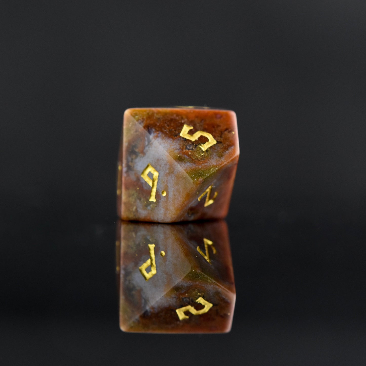 Ocean Jasper Stone Dice Set