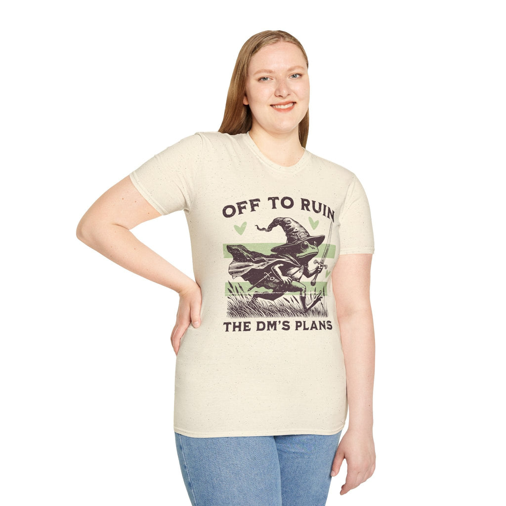 Off to Ruin the DM’s Plans T-shirt