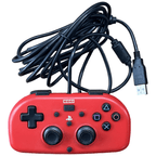 Official PlayStation 4 DualShock 4 Official-Controller - PlayStation 4 - HORI Red Mini