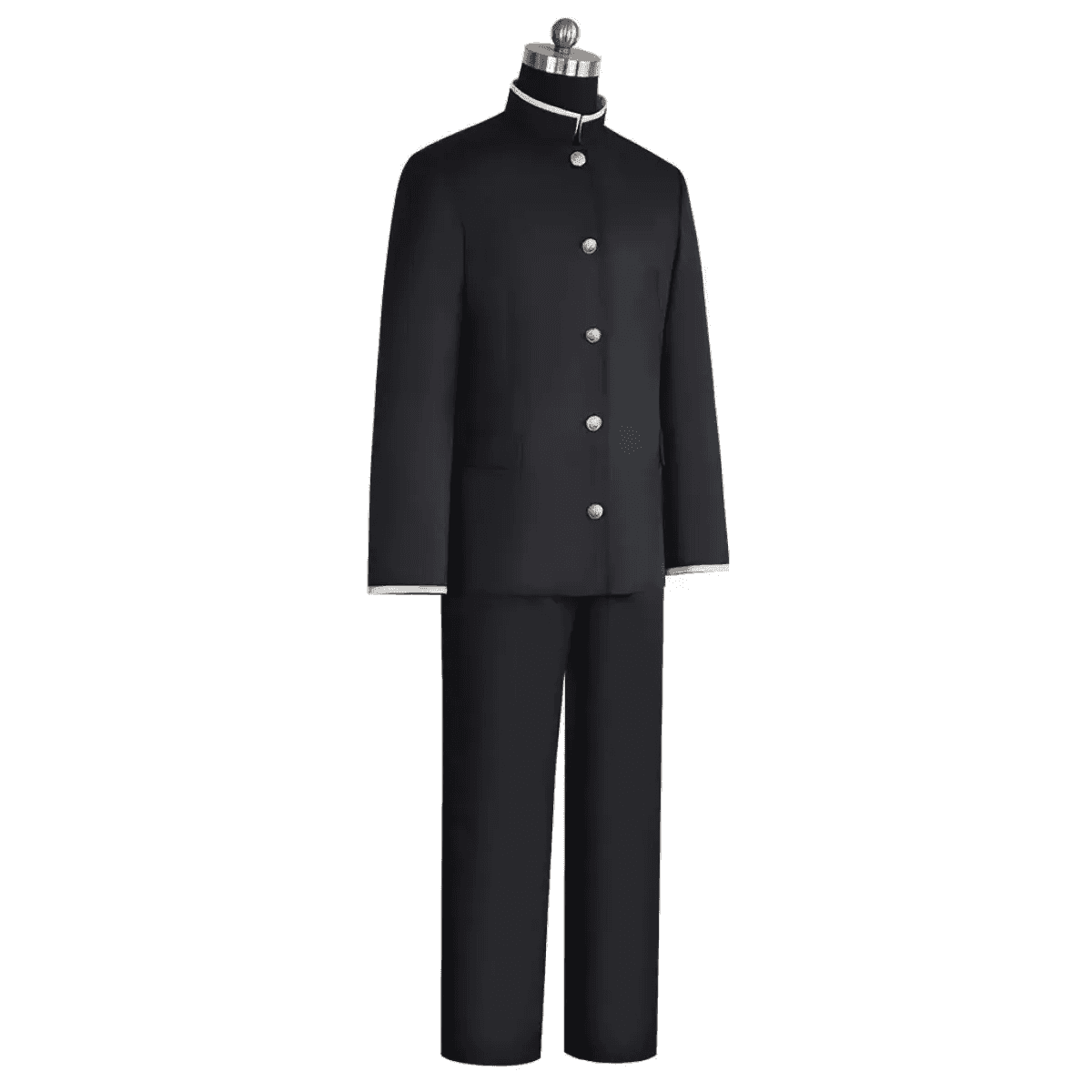 Ken Takakura Cosplay Costume – Dandadan School Uniform with Glasses - S / Wig Only(one size)