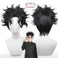 Ken Takakura Cosplay Costume – Dandadan School Uniform with Glasses - S / Wig Only(one size)