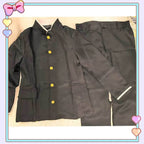 Ken Takakura Cosplay Costume – Dandadan School Uniform with Glasses - S / Wig Only(one size)