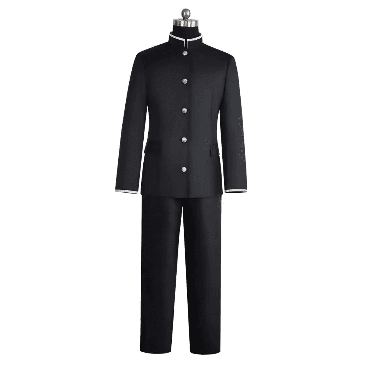 Ken Takakura Cosplay Costume – Dandadan School Uniform with Glasses - S / Wig Only(one size)