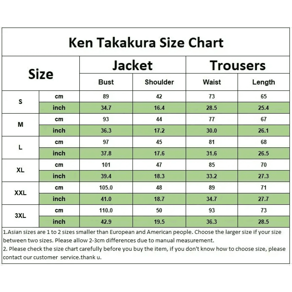 Ken Takakura Cosplay Costume – Dandadan School Uniform with Glasses - S / Wig Only(one size)