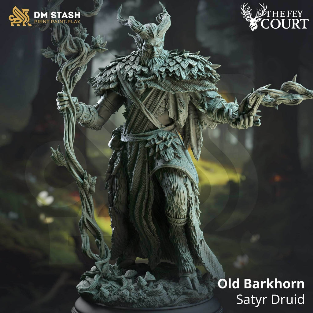Old Barkhorn (Male Satyr Druid) - 32mm Scale