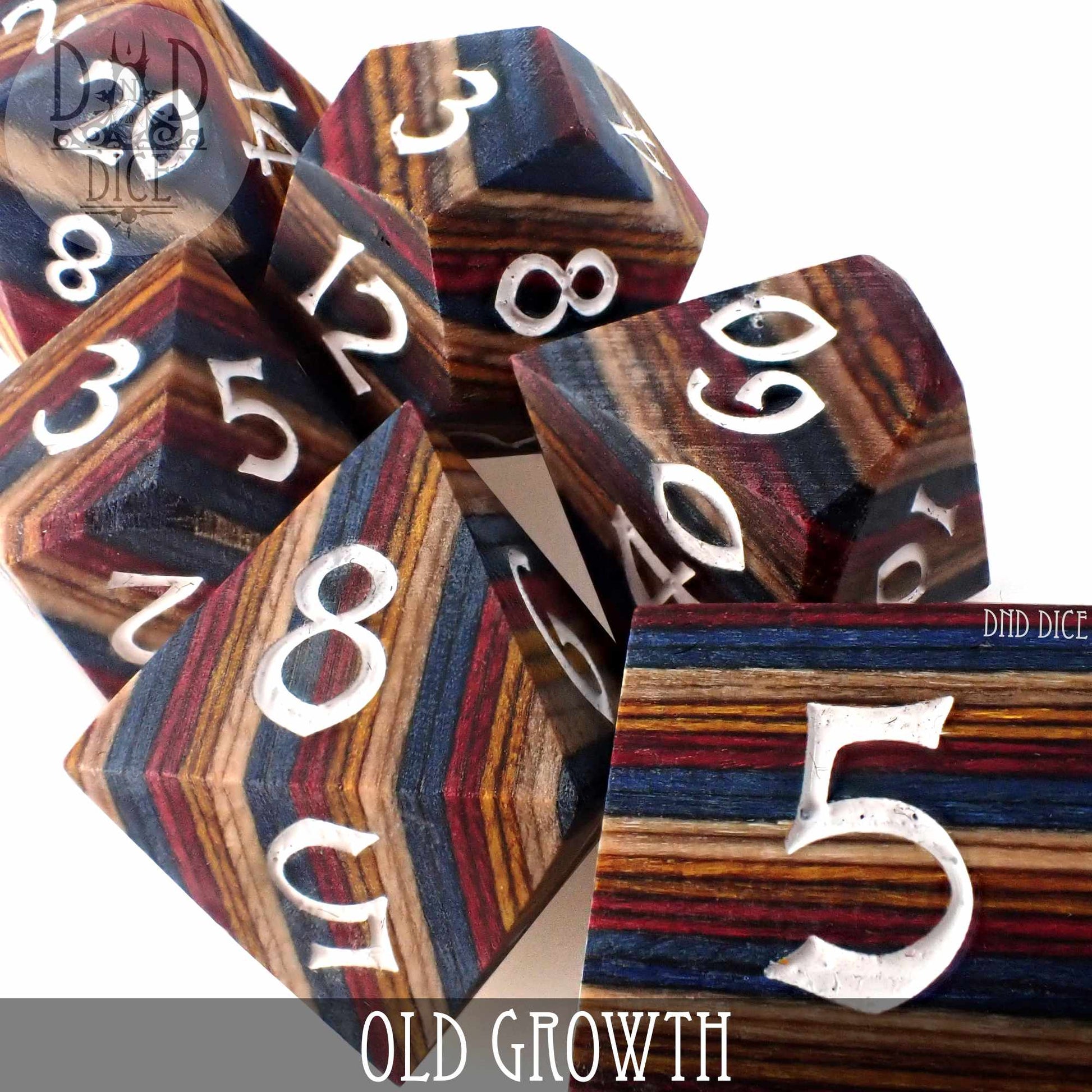 Old Growth Wood Dice Set (Gift Box)