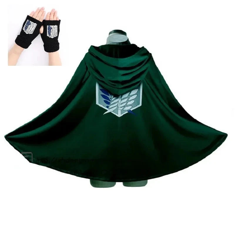 On Sale Anime Attack on Titan Cloak Shingeki No Kyojin Scouting Legion Aren / Levi Capes Cosplay Costume