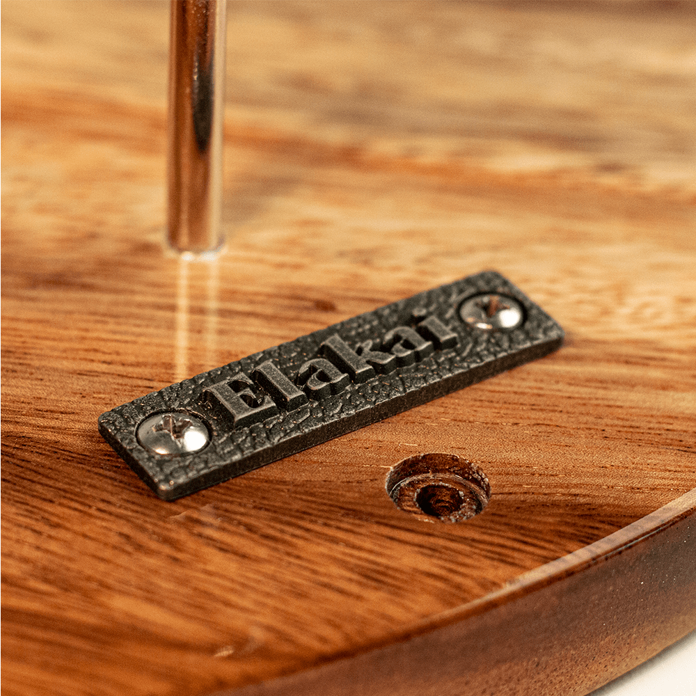 One of a Kind Black Epoxy Resin Live-Edge Wood Hook and Ring Toss Game