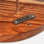 One of a Kind Blue Pearl Epoxy Resin Live-Edge Wood Hook and Ring Toss Game