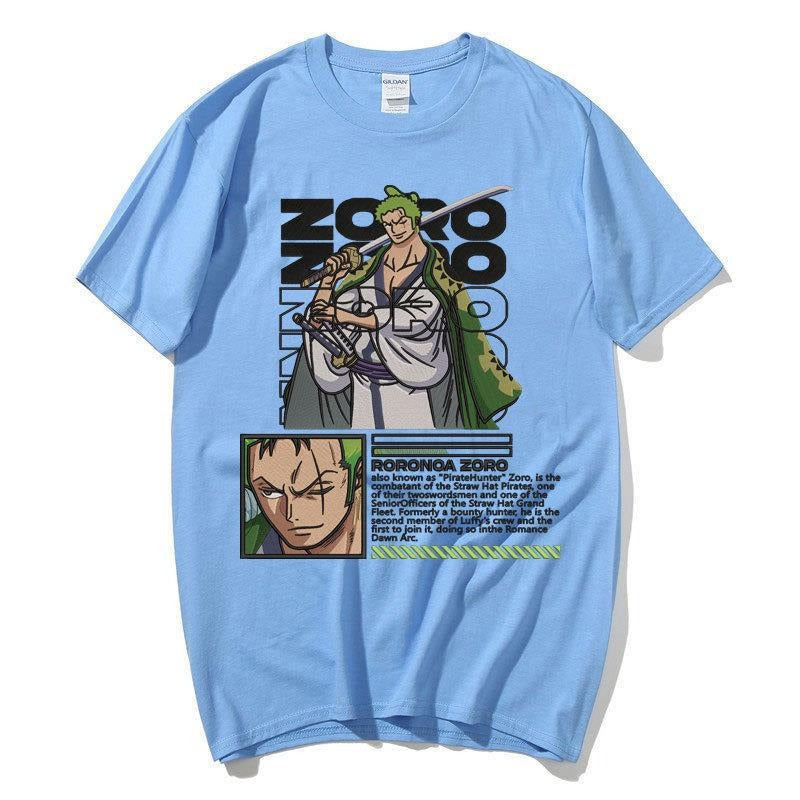 One Piece Anime One Piece King Solon Printed Fashion Men's and Women's T-shirts Top Short Sleeves